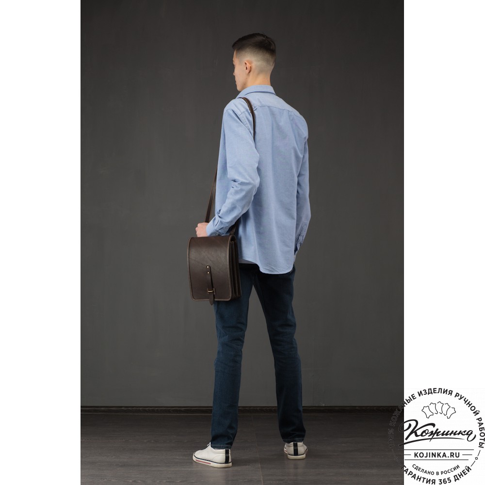 Кожаная сумка "Макар" (коричневая)